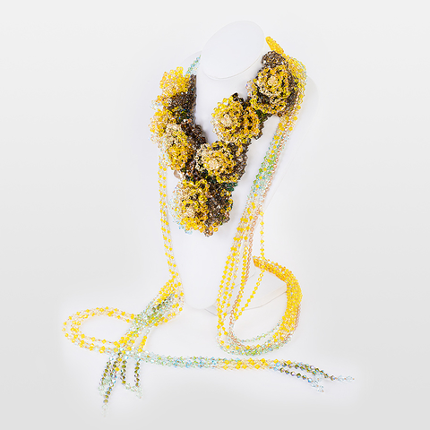 Korino I - Floral Sunshine Neckpiece Side