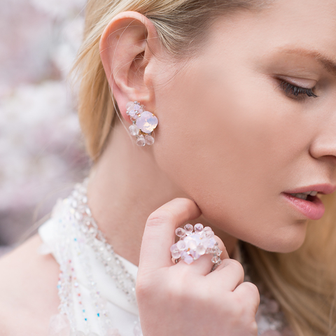 Korino I - Rose Quartz & Moonstone Neckpiece